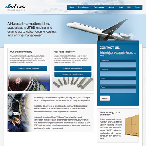 Web Design Portfolio - Airlease