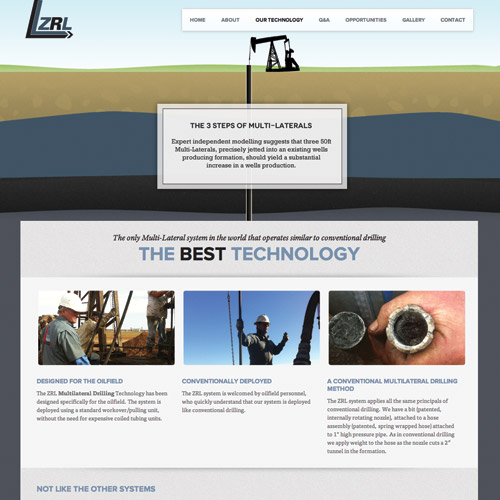Web Design Portfolio - ZRL Drilling